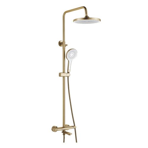 Душевая стойка Rose R3936G настенная цвет золотой сатин