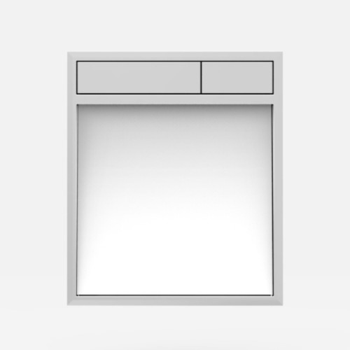 Клавиша смыва механическая Sanit 16.734.00..0063bi/cr цвет белый/хром