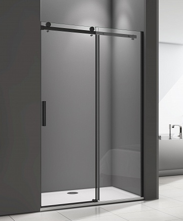 Душевая перегородка Good Door Galaxy ГЛ00012 120х195 стекло прозрачное профиль черный