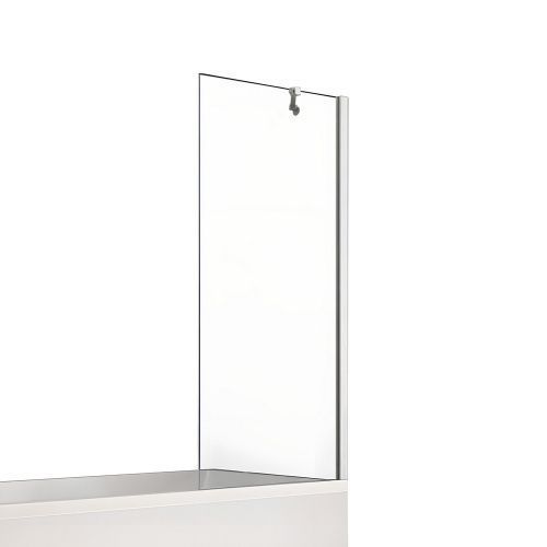 Душевая шторка на ванну New Trendy NEW SOLEO Chrome P-0032 90х140 стекло прозрачное профиль хром глянцевый ориентация универсальная