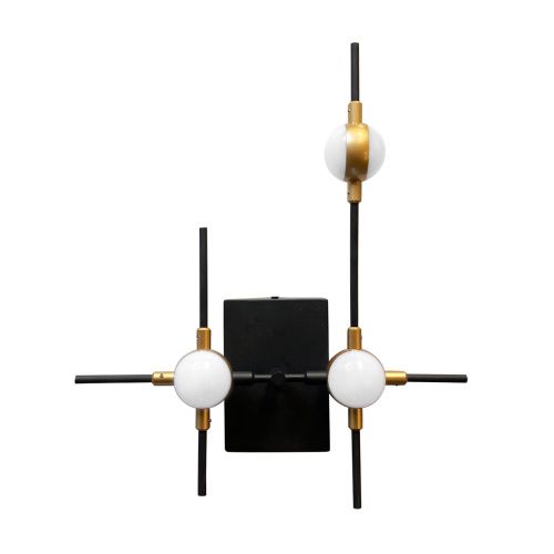 Светильник настенный Delight Collection Molecular (Молецулар) MB18001067-3A black/gold