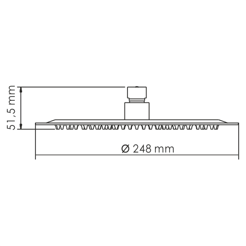 Верхний душ WasserKRAFT Wern 4200 A121 никель - фото 5