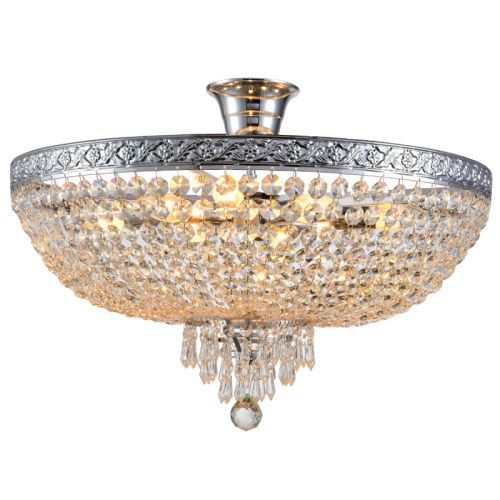 Люстра на штанге Natali Kovaltseva Barocco (Бароццо) BAROCCO 81404/8C CHROME