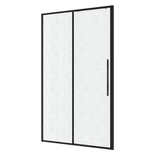 Душевая дверь Niagara Nova NG-84-L11CHB 110х195 стекло шиншилла профиль черный матовый