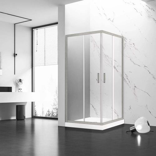 Душевой уголок Veconi Rovigo RV83-12080-01-C5 120х80 стекло прозрачное профиль никель брашированный без поддона