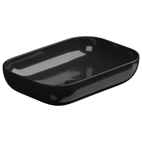 Раковина GSG Ceramic Design Easy 60см EALAVRE60002 накладная цвет черный