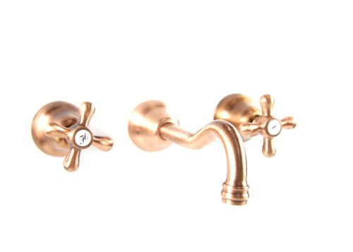 Смеситель для раковины Webert AM750404060 настенный медь