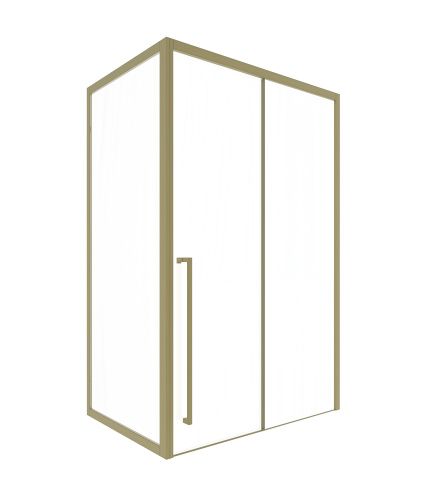 Душевой уголок Timo T55L+T62 150х90 стекло прозрачное профиль золото без поддона