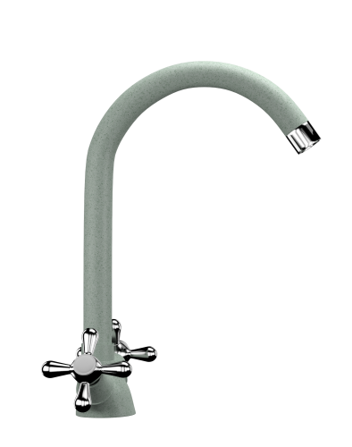 Смеситель для кухни Ulgran Classic U-012-310 на раковину серый