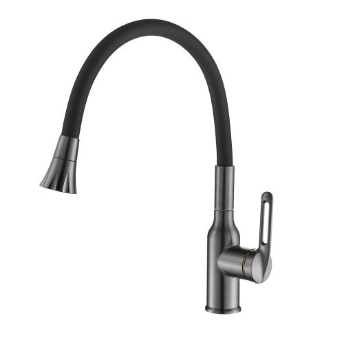 Смеситель для кухни Raffine F303T-3 на мойку оружейная сталь