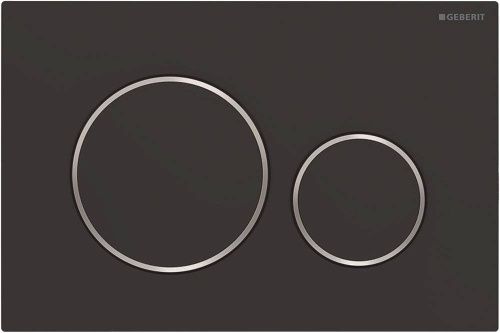 Клавиша смыва механическая Geberit Sigma20 115.882.14.1 цвет черный/хром