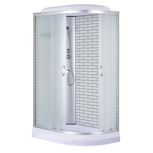 Душевая кабина Loranto CS-66120-13L FW 120 80х120 асимметричная с крышей