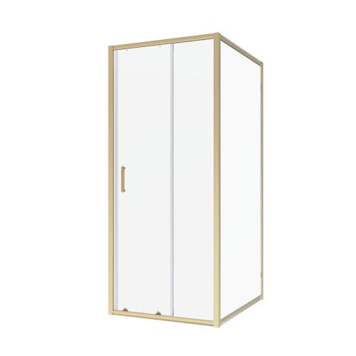 Душевой уголок Niagara Nova NG-42-9AG-A90G 90х90 стекло прозрачное профиль золото без поддона