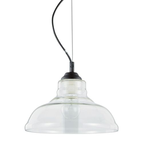 Светильник подвесной Ideal lux Bistro (Бистро) Bistro SP1 Plate Trasparente