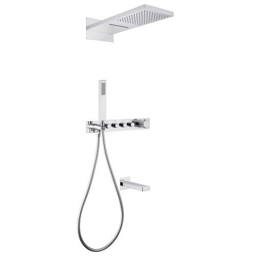 Душевая система ABBER AF8753 встраиваемая в стену с термостатом
