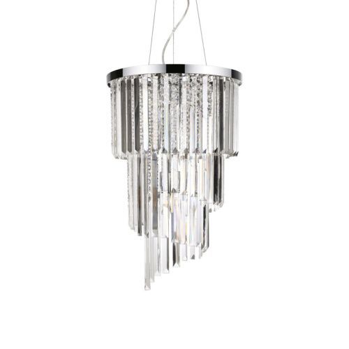Люстра подвесная Ideal lux Carlton (Царлтон) Carlton SP8 Cromo