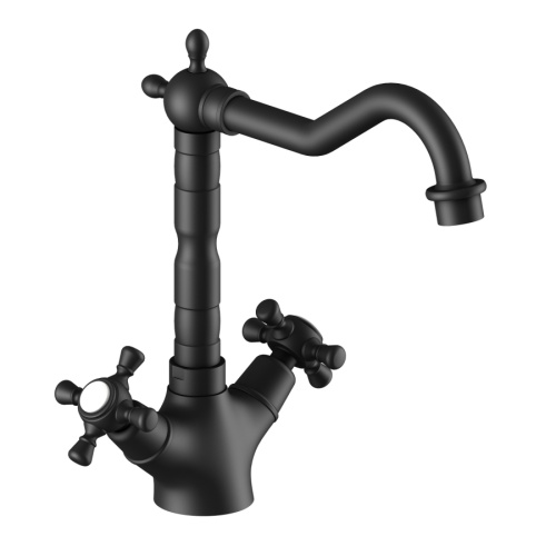 Смеситель Timo Nelson 0143/03F на раковину черный матовый без термостата