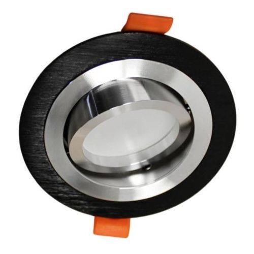 Светильник встраиваемый Lumina Deco Duka (Дука) LDC 8062-D90 BK+SL
