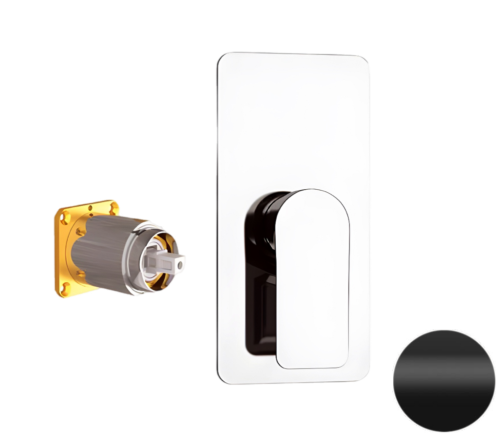 Смеситель для душа Remer Infinity I30KBNO встраиваемый в стену черный без термостата