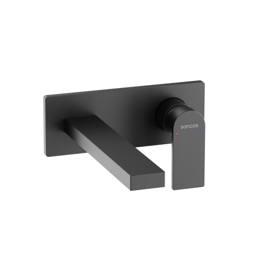 Смеситель Sancos Studio SC9017MB встраиваемый в стену черный