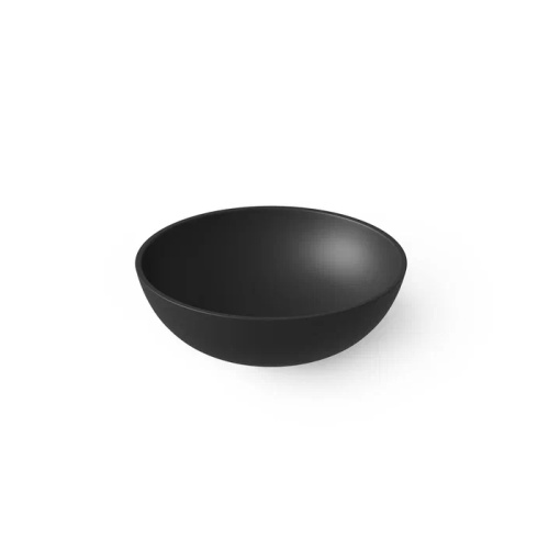 Раковина керамическая Dea Design Washbasins DD9038 400 16 40х40 накладная цвет черный без отверстий под смеситель