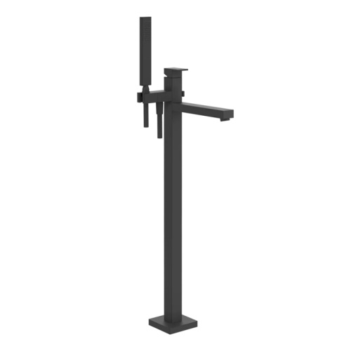 Смеситель для ванны Gessi Rettangolo 24961#299 напольный черный (внешняя часть)