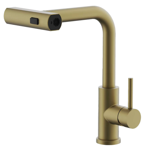 Смеситель для кухни Belz B74811-5 на мойку золото