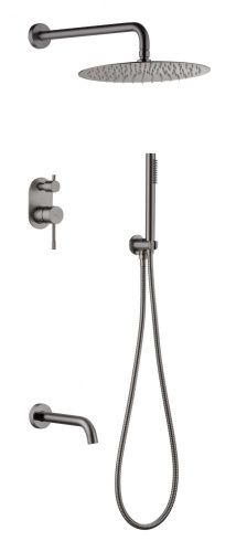 Душевая система Boheme Uno 464-2-GM встраиваемая цвет графит