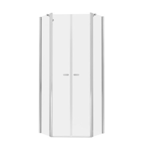 Душевой уголок New Trendy NEW SOLEO Chrome K-0609 80х80 стекло прозрачное профиль хром без поддона