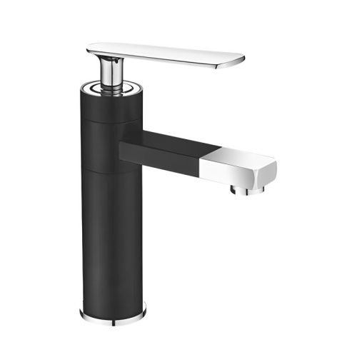 Смеситель Shevanik S6601H на раковину черный/хром