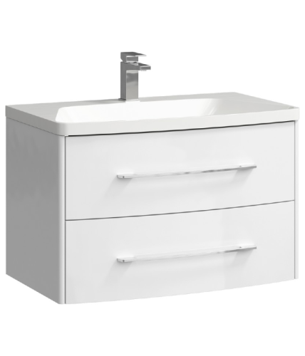 Тумба под раковину Aqwella Y NER0108 80х48х49 подвесная цвет белый