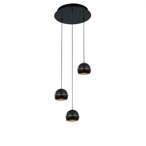 Светильник подвесной Delight Collection MD21001034-3A black/gold