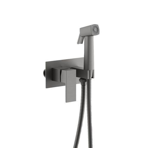 Гигиенический душ со смесителем Belz B808 B55808-3 оружейная сталь