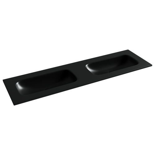 Раковина из сантехнического фарфора Ceramica Nova GRACE CN7023MBwx 161х46 накладная цвет черный матовый