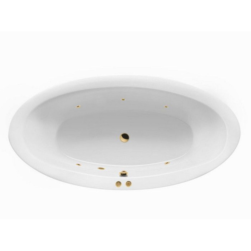 Ванна акриловая гидромассажная Excellent LUMINA WAEX.LUM19.SOFT.GL 190х95 отдельностоящая овальная с каркасом