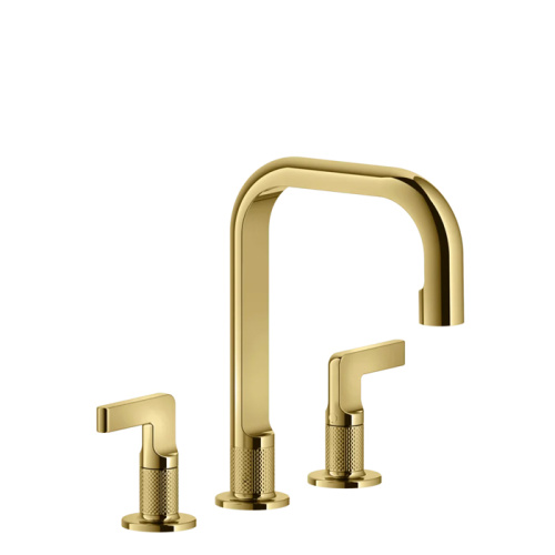 Смеситель Gessi Inciso 58014#246 на раковину золото