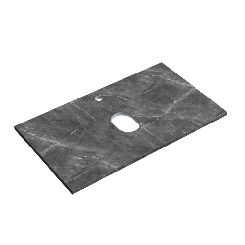 Столешница Sancos TT80A1X 80х50 накладная цвет черный