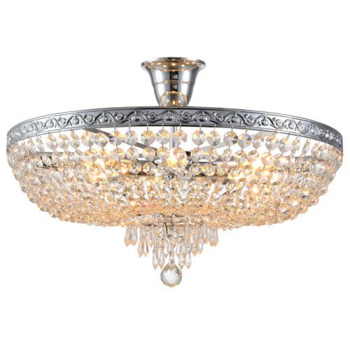 Люстра на штанге Natali Kovaltseva Rococo (Роцоцо) ROCOCO 81407/8C CHROME