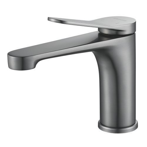 Смеситель Shevanik S6201T на раковину оружейная сталь