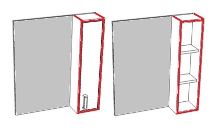 Зеркало-шкаф Corozo Спектр SD-00000708 50х15х70 подвесной цвет белый/серый - фото 4
