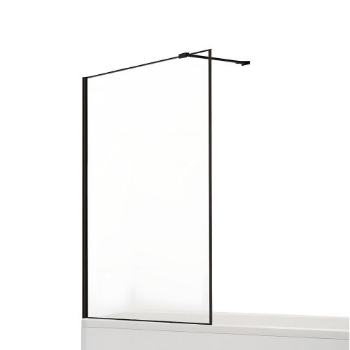 Душевая шторка на ванну New Trendy NEW MODUS Black EXK-1934-WP 90х150 стекло прозрачное профиль черный ориентация универсальная