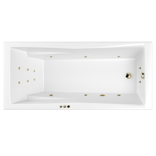 Ванна акриловая гидромассажная Whitecross PALACE 0104.180080.100.SMART.BR 180х80 пристенная прямоугольная с каркасом