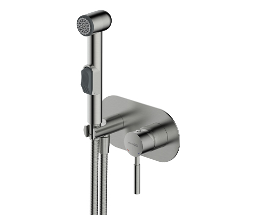 Гигиенический душ со смесителем WasserKRAFT Wern 4200 4238 никель