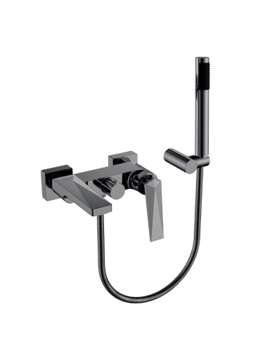 Смеситель Boheme Venturo 373-SGM настенный графит глянцевый