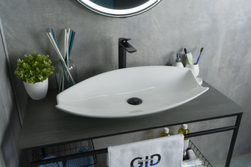 Раковина Gid Creativo 74 см N9178 (51171) накладная цвет белый