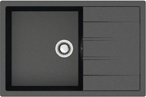 Мойка кухонная Azario Vision CS00078339 75х50,5 цвет черный