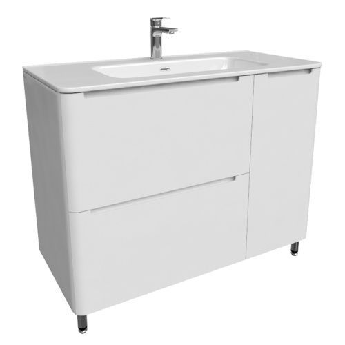 Тумба с раковиной IDDIS Edifice EDI10WFi95K 100х47х81 напольная цвет белый