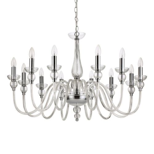 Люстра подвесная Ideal lux Doge Bianco (Доге Бианцо) Doge SP12 Trasparente