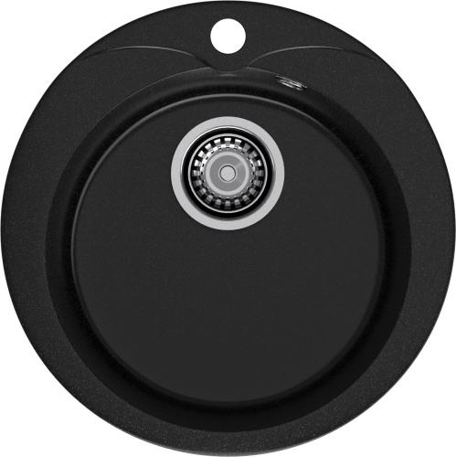 Кухонная мойка Granfest Rondo R-480 черный 48х48 цвет черный