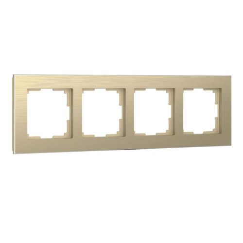 Рамка на 4 поста Werkel Aluminium (Алуминиум) 4690389158162